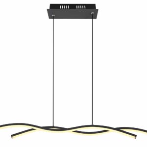 Globo Marius hanglamp – Ingebouwd (LED) – Zwart