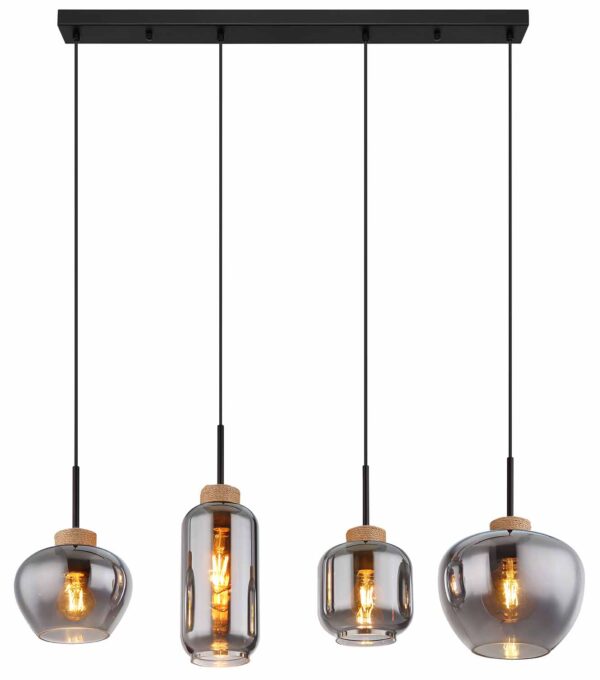 Globo Matt hanglamp – E27 (grote fitting) – Zwart