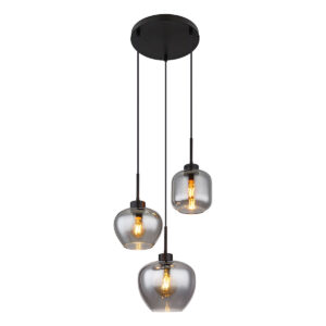 Globo Matt hanglamp – ø 38 cm – E27 (grote fitting) – Zwart