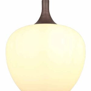 Globo Maxy hanglamp – ø 24 cm – E27 (grote fitting) – Bruin