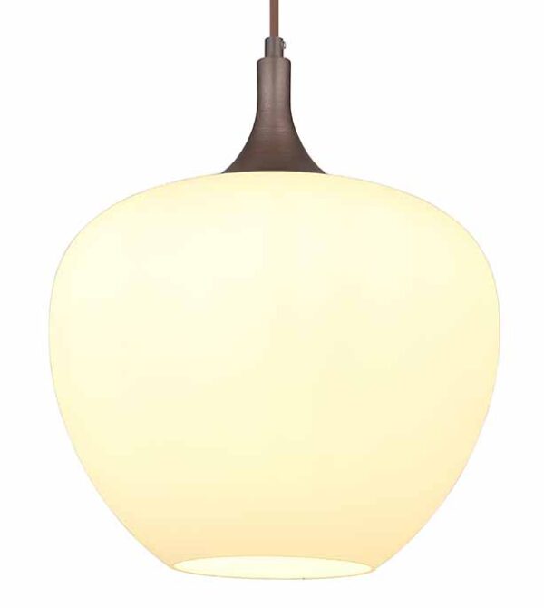 Globo Maxy hanglamp – ø 29 cm – E27 (grote fitting) – Bruin