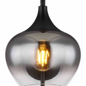 Globo Maxy wandlamp – E27 (grote fitting) – Zwart