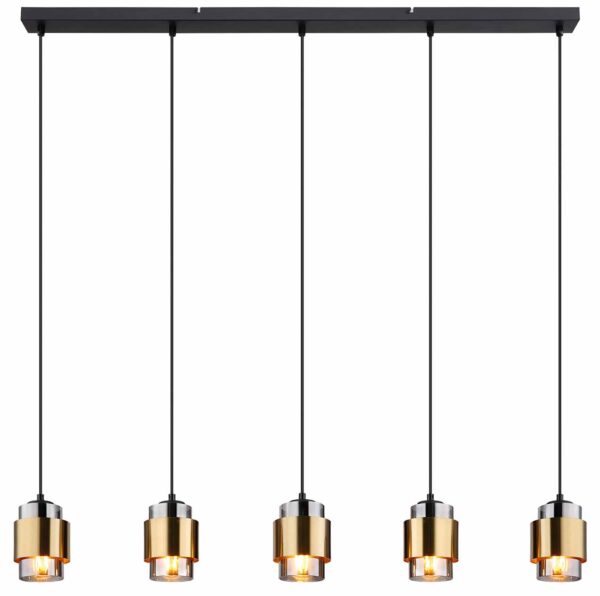 Globo Milley hanglamp – E27 (grote fitting) – Zwart