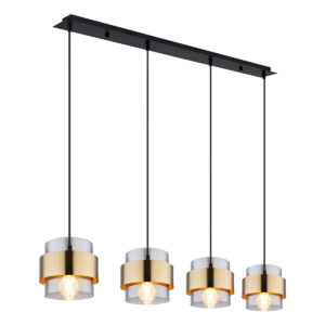 Globo Milley hanglamp – E27 (grote fitting) – Zwart