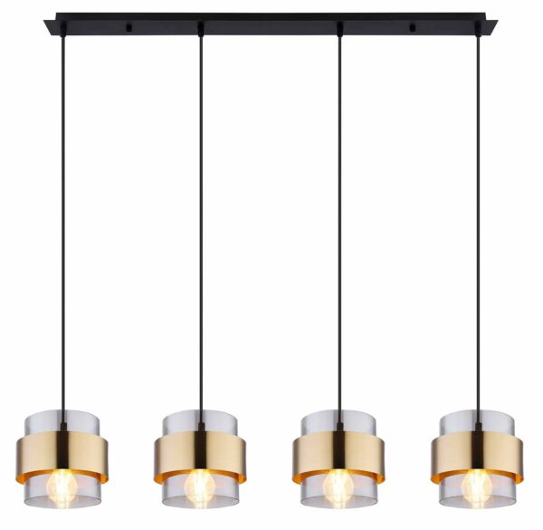 Globo Milley hanglamp – E27 (grote fitting) – Zwart