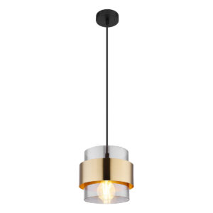 Globo Milley hanglamp – ø 18 cm – E27 (grote fitting) – Zwart