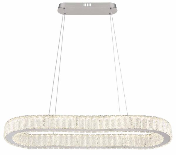 Globo Mucky hanglamp – Ingebouwd (LED) – Chroom