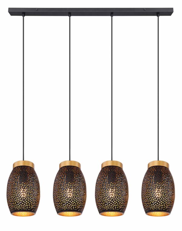 Globo Narri hanglamp – E27 (grote fitting) – Goud