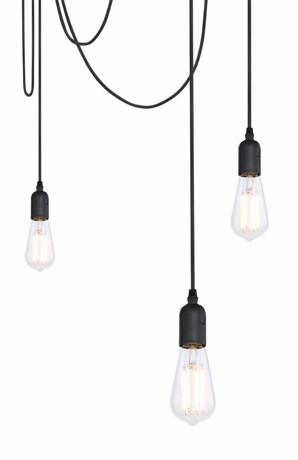 Globo Oliver hanglamp – ø 15 cm – E27 (grote fitting) – Zwart