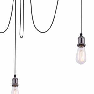 Globo Oliver hanglamp – ø 200 cm – E27 (grote fitting) – Zwart