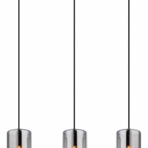 Globo Olly hanglamp – E14 (kleine fitting) – Zwart