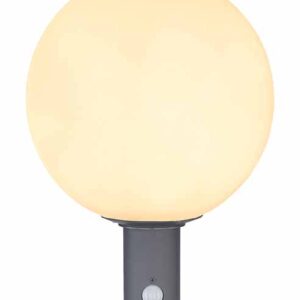 Globo Ossy vloerlamp – ø 25 cm – LED + E27 – Antraciet