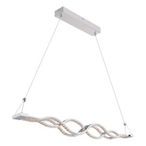 Globo Pilla hanglamp – Ingebouwd (LED) – Chroom