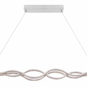 Globo Pilla hanglamp – Ingebouwd (LED) – Chroom