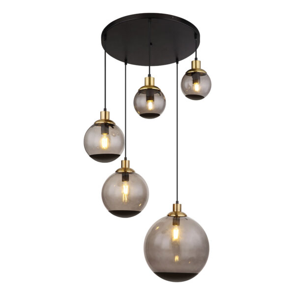 Globo Potter hanglamp – ø 65 cm – E27 (grote fitting) – Zwart