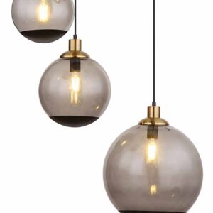 Globo Potter hanglamp – ø 65 cm – E27 (grote fitting) – Zwart