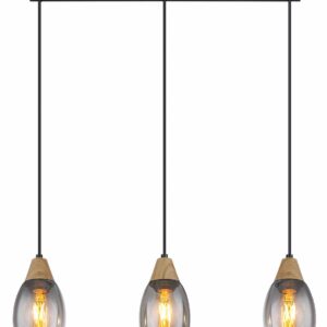 Globo Reid hanglamp – E27 (grote fitting) – Zwart