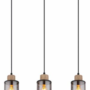 Globo Reid hanglamp – E27 (grote fitting) – Zwart