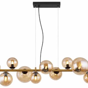 Globo Riha hanglamp – G9 – Zwart