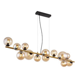 Globo Riha hanglamp – G9 – Zwart