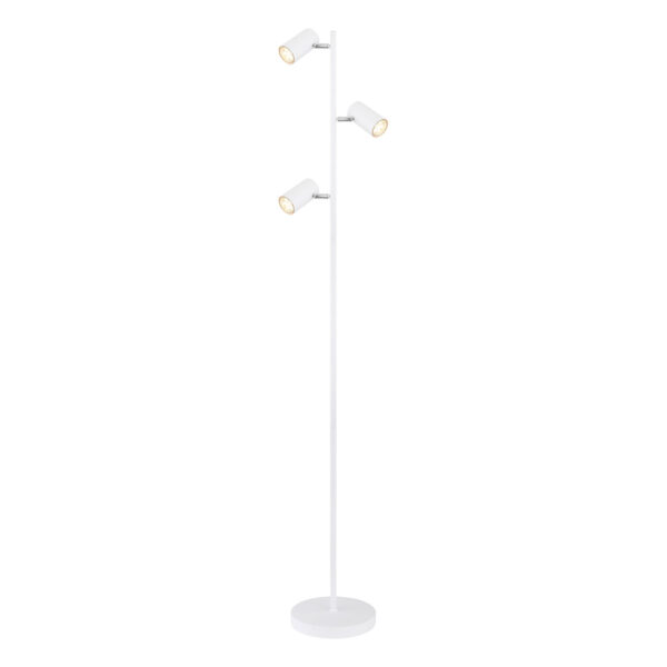 Globo Robby vloerlamp – GU10 – Wit