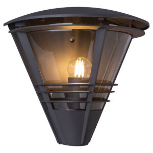 Globo Salla wandlamp – E27 (grote fitting) – Antraciet