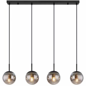 Globo Samos hanglamp – LED + E27 – Zwart