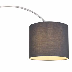 Globo Sanna vloerlamp – E27 (grote fitting) – Nikkel