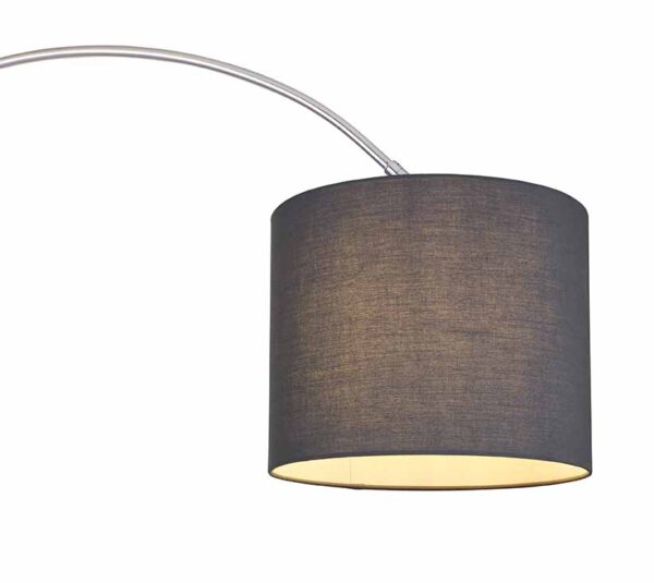 Globo Sanna vloerlamp – E27 (grote fitting) – Nikkel