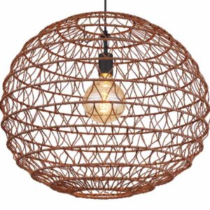 Globo Senni hanglamp – ø 59 cm – E27 (grote fitting) – Zwart