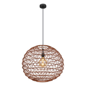 Globo Senni hanglamp – ø 59 cm – E27 (grote fitting) – Zwart