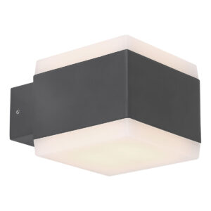 Globo Slice wandlamp – Ingebouwd (LED) – Antraciet