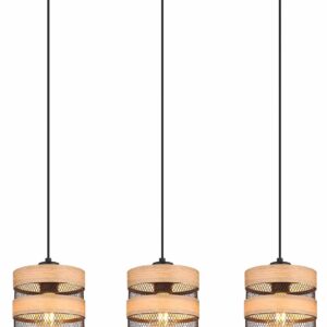 Globo Soeni hanglamp – E27 (grote fitting) – Zwart