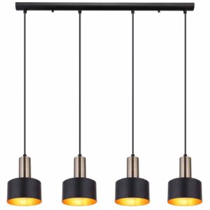 Globo Swinni hanglamp – E27 (grote fitting) – Zwart
