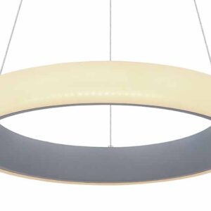 Globo Tabano hanglamp – ø 50 cm – Ingebouwd (LED) – Antraciet