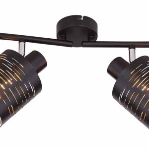 Globo Tunno spot – LED + E14 – Zwart