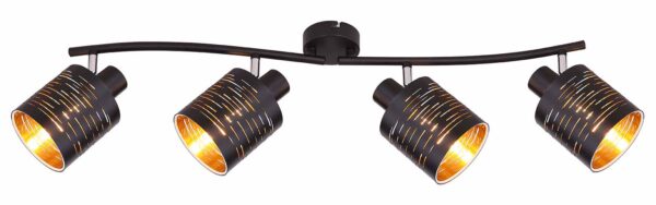 Globo Tunno spot – LED + E14 – Zwart