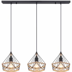 Globo Ulleu hanglamp – E27 (grote fitting) – Zwart