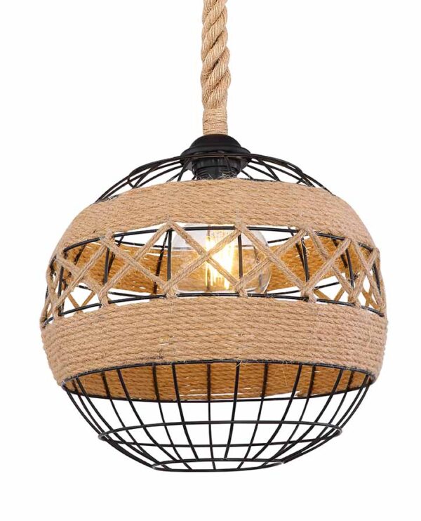 Globo Ulleu hanglamp – ø 30 cm – E27 (grote fitting) – Zwart