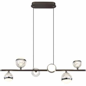 Globo Untsy hanglamp – Ingebouwd (LED) – Nikkel