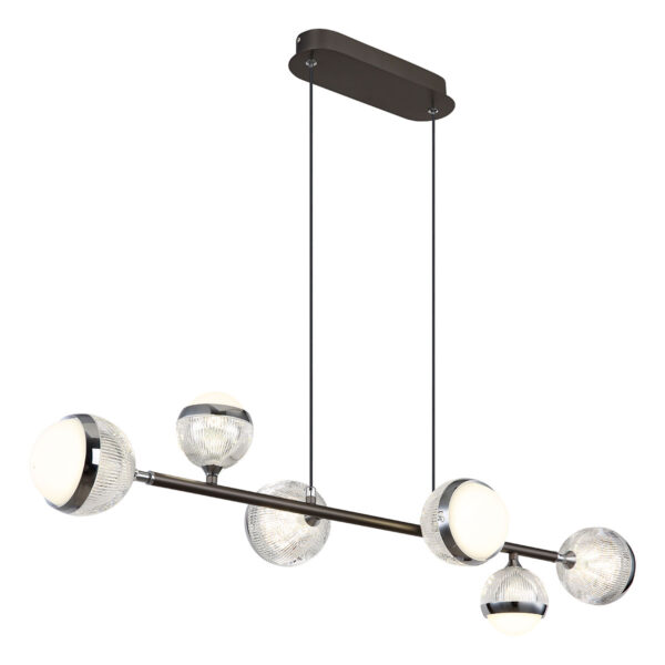 Globo Untsy hanglamp – Ingebouwd (LED) – Nikkel