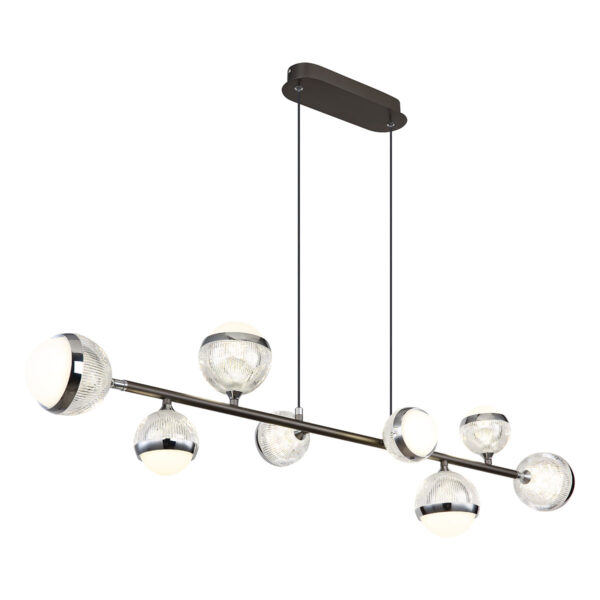 Globo Untsy hanglamp – Ingebouwd (LED) – Nikkel