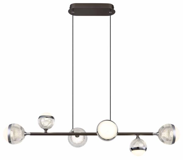 Globo Untsy hanglamp – Ingebouwd (LED) – Nikkel