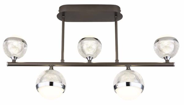 Globo Untsy plafonniere – Ingebouwd (LED) – Nikkel