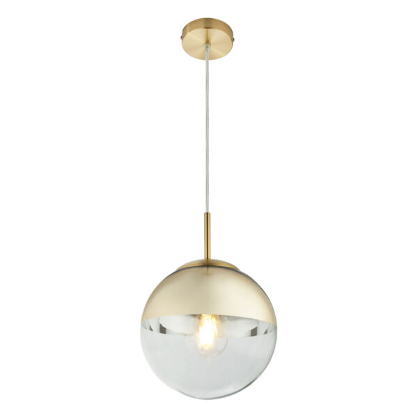 Globo Varus hanglamp – ø 20 cm – E27 (grote fitting) – Goud