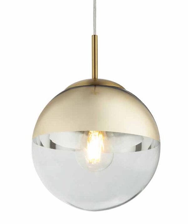 Globo Varus hanglamp – ø 20 cm – E27 (grote fitting) – Goud