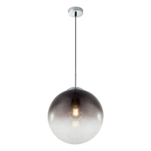 Globo Varus hanglamp – ø 30 cm – E27 (grote fitting) – Chroom