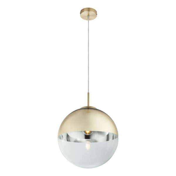 Globo Varus hanglamp – ø 30 cm – E27 (grote fitting) – Goud