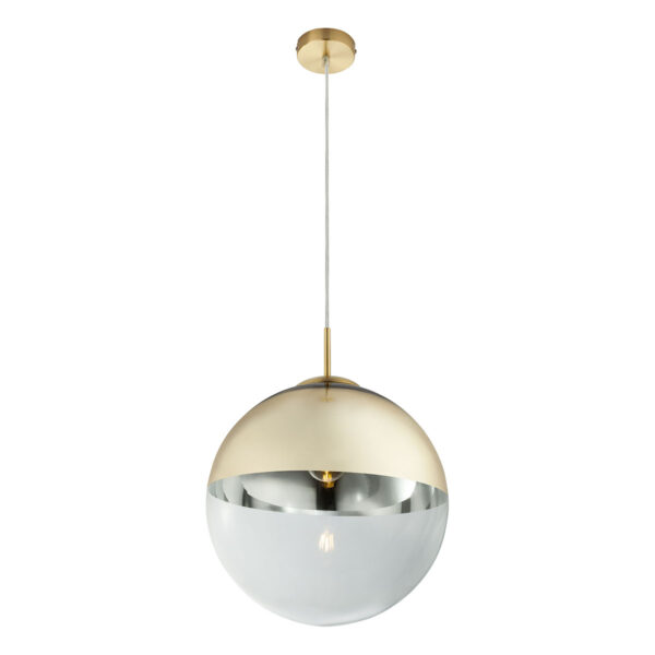 Globo Varus hanglamp – ø 33 cm – E27 (grote fitting) – Goud