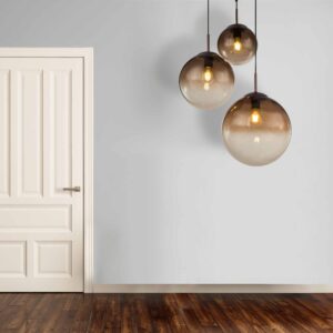 Globo Varus hanglamp – ø 51 cm – E27 (grote fitting) – Bruin